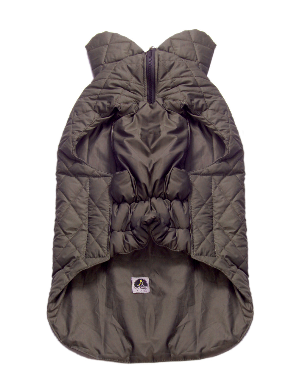 Pet Snugs Water-Resistant Top & Soft Cotton Lining Jacket For Your Furry Friend Olive Green