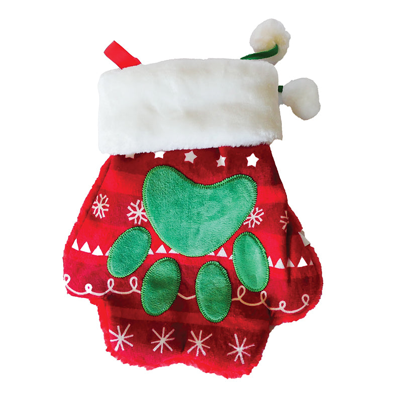 Kong Christmas Collection Holiday Stocking Paw Toy For Dog Large 3.30x22.35x26.67cm