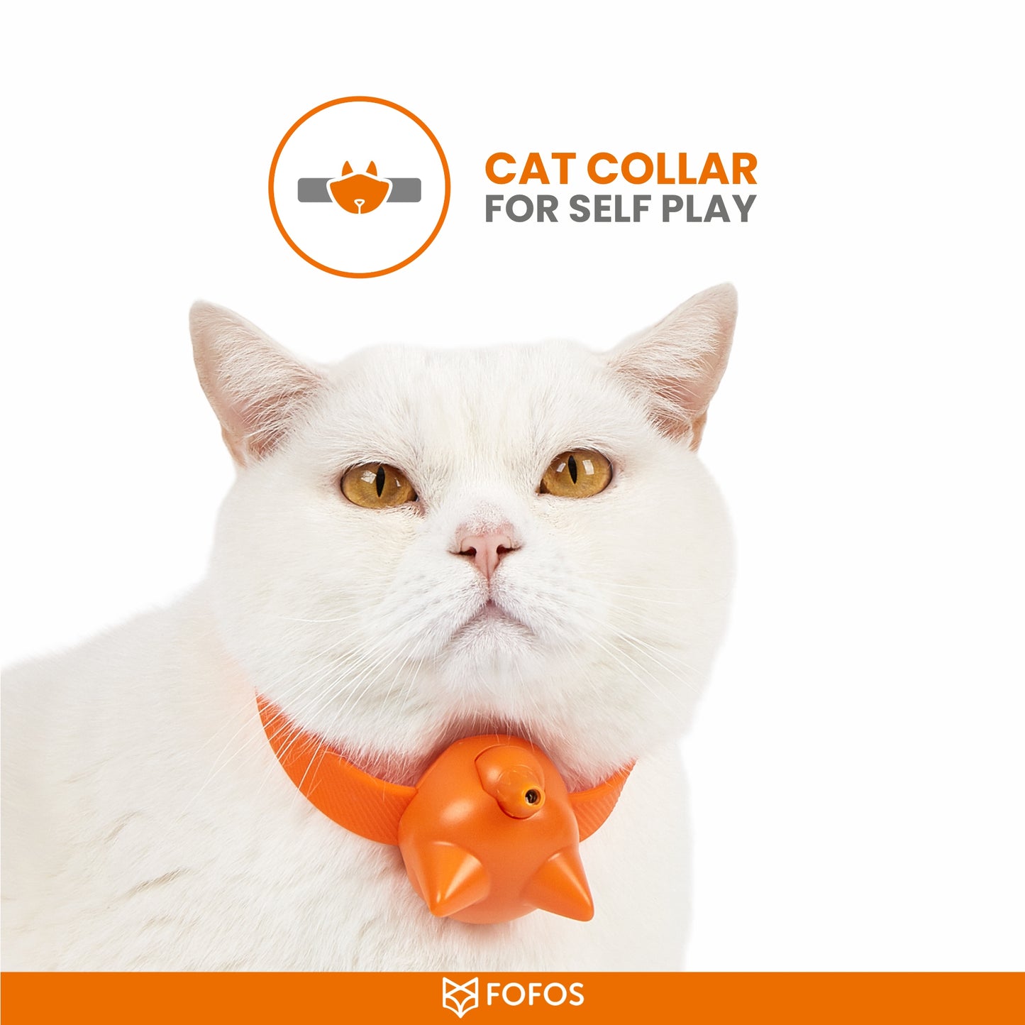 FOFOS Cat Laser Collar Toy Rechargeable 4.5 x 4.4 x 35 cm