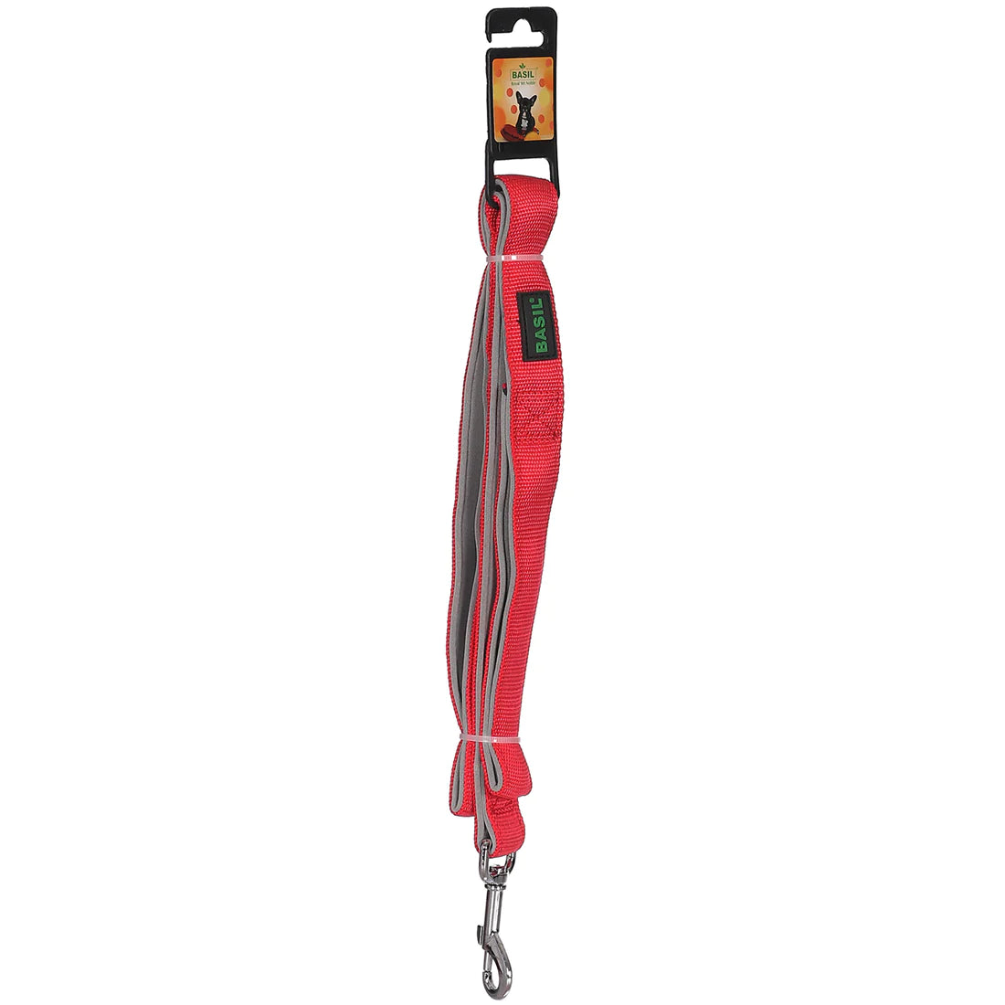 Basil Padded Leash for Dogs & Puppies Red