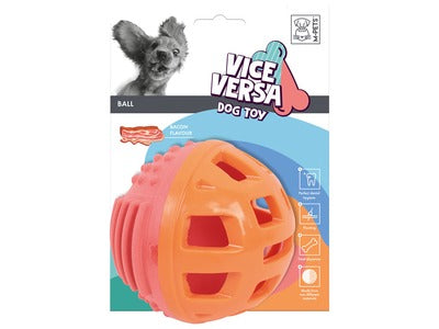 M-PETS Vice Versa Ball Dog Toy Bacon Scent