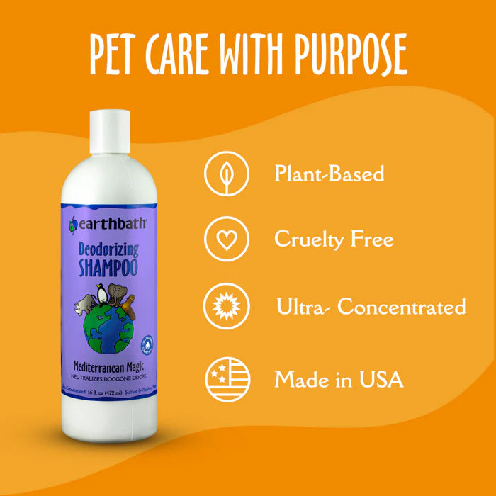 Earthbath Deodorizing Mediterranean Magic Shampoo For Dog 473ml