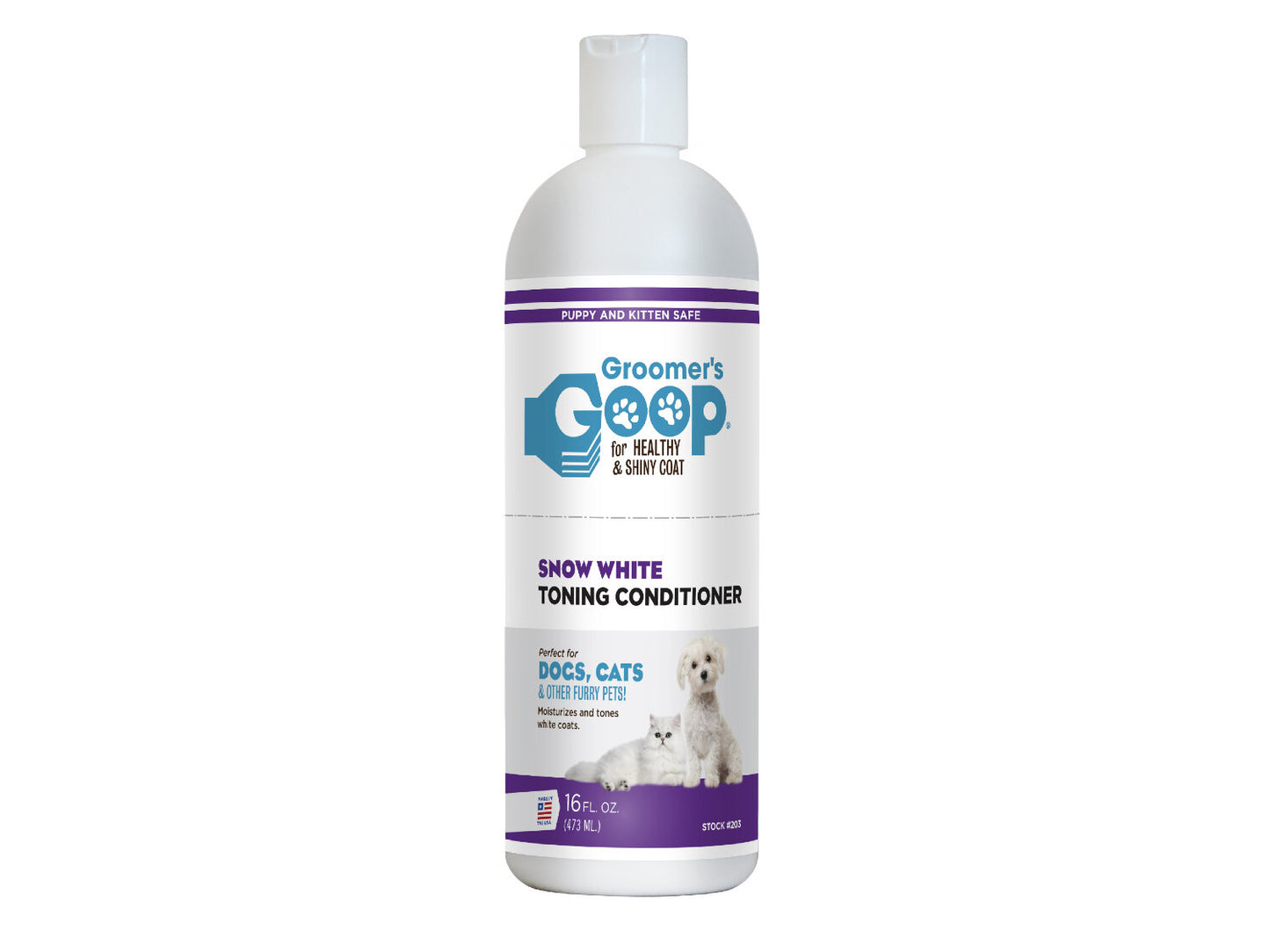 Groomers Goop Snow White Toning Conditioner For Dogs & Cats 473ml