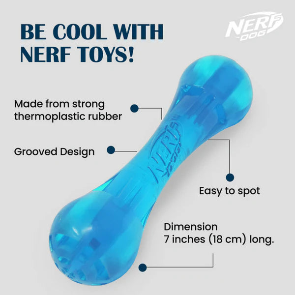 Nerf Regular TPR Bone Transparent Light Blue 17.78cm
