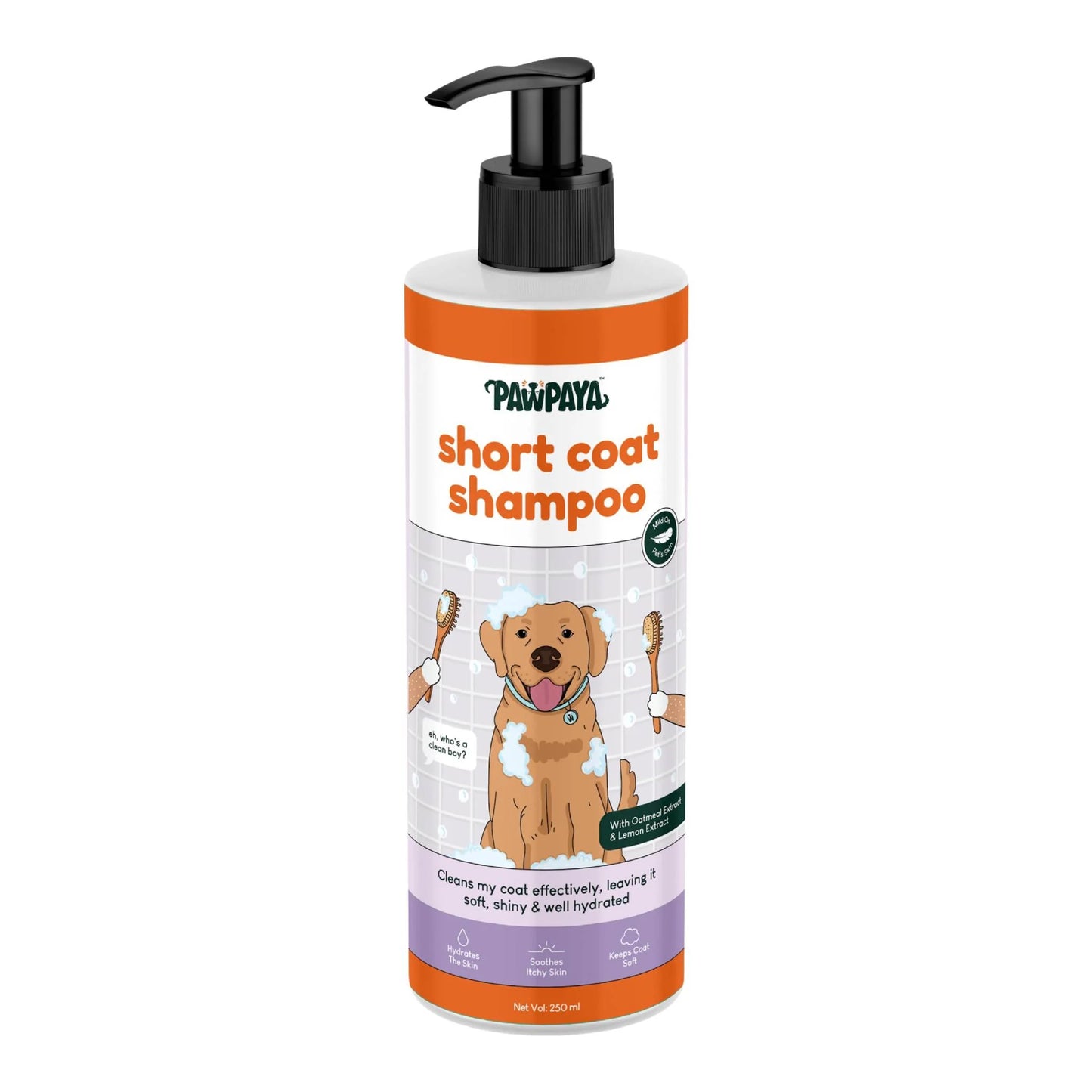 Pawpaya Short Coat Shampoo For Dogs 250ml