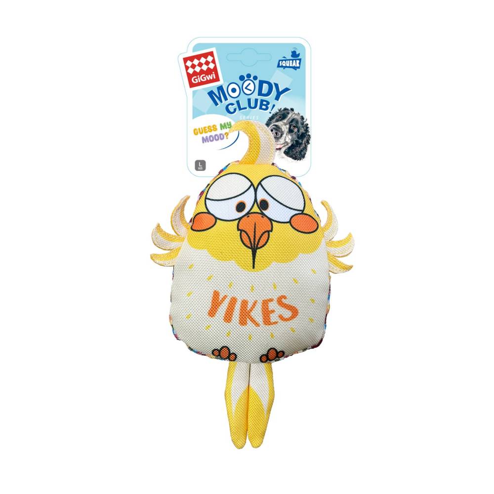 Gigwi Moody Club Bird Squeaker Dog Toy Large