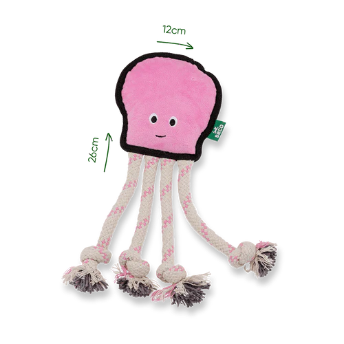 Beco Recycled Rough & Tough Octopus  Dog Toy