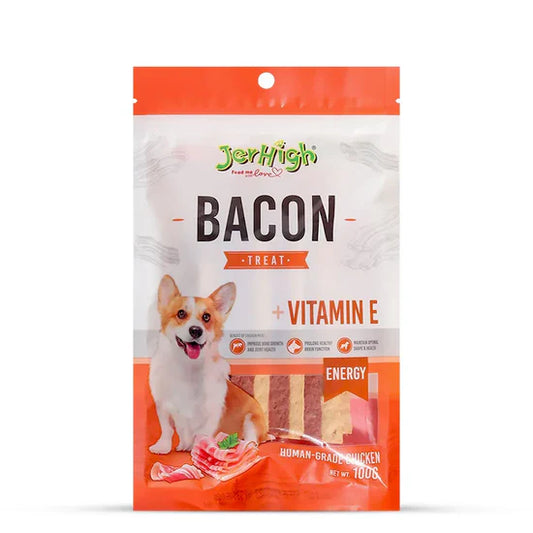 Jer high Chicken Bacon Dog Treat 100g