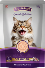 Signature Grain Zero Ocean Fish Mousse Adult Cat Wet Food 80g (5+1) Buy 5 Get 1 Free