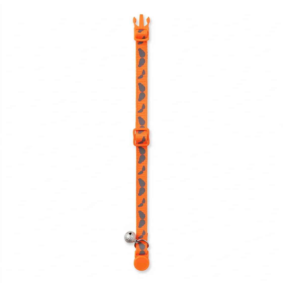 Basil Printed Adjustable Collar for Puppies & Cats – Stylish & Comfortable Design - Orange