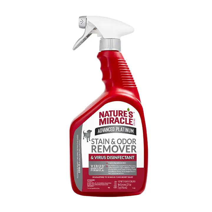 Nature's Miracle Dog Advanced Platinum Stain and Odor Remover & Virus Disinfectant 946ml