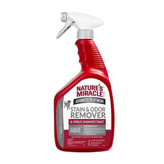 Nature's Miracle Dog Advanced Platinum Stain and Odor Remover & Virus Disinfectant 946ml