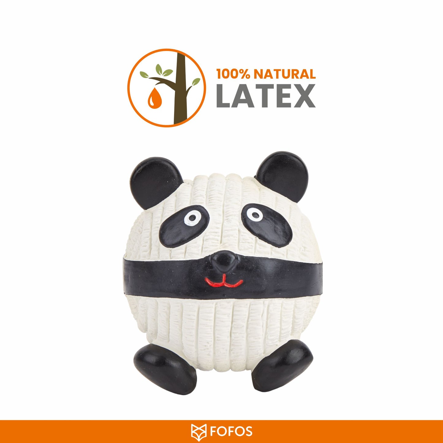 FOFOS Latex Toy Panda ball 9 x 8 x 8.5 cm