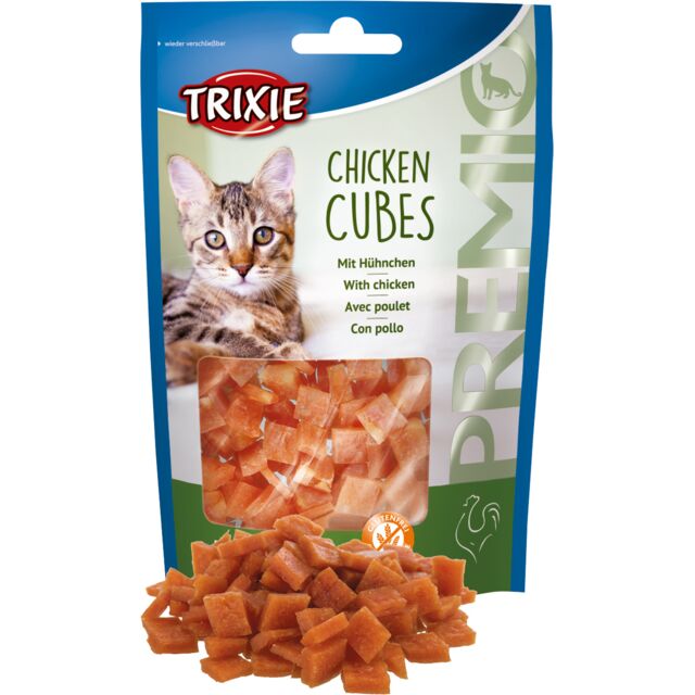 Trixie PREMIO Chicken Cubes Treat for Cat 50g
