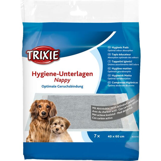 Trixie Nappy Hygiene Pads Activated Carbon For Dogs 40x60cm 7p