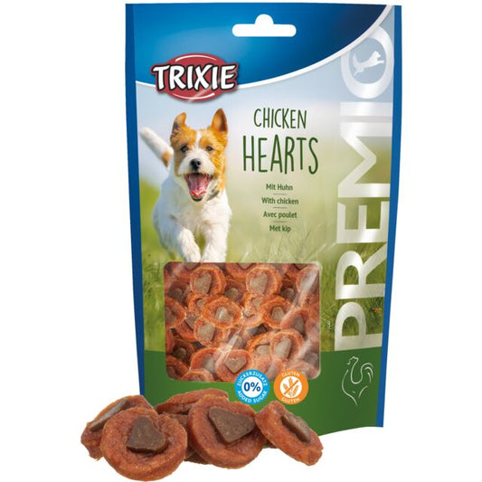 Trixie Premio Chicken Heart Dog Treat 100g