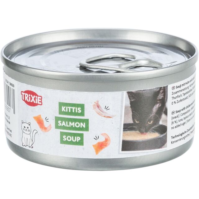 Trixie Kittis Salmon Soup Wet Food For Cats (80gx4=320g)