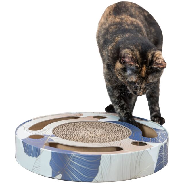 Trixie Scratching Drum with Balls 33x5.5cm Blue