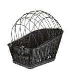 Trixie Bicycle Basket with Lattice For Rack Willow/Metal 35x49x55cm Black