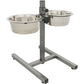 Trixie Dog Bar Metal/Stainless Steel Height Adjustable Elevated Bowl l 50cm/24cm l 2x2.8L