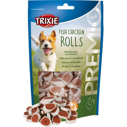 Trixie Premio Fish Chicken Roll Dog Treat 75g