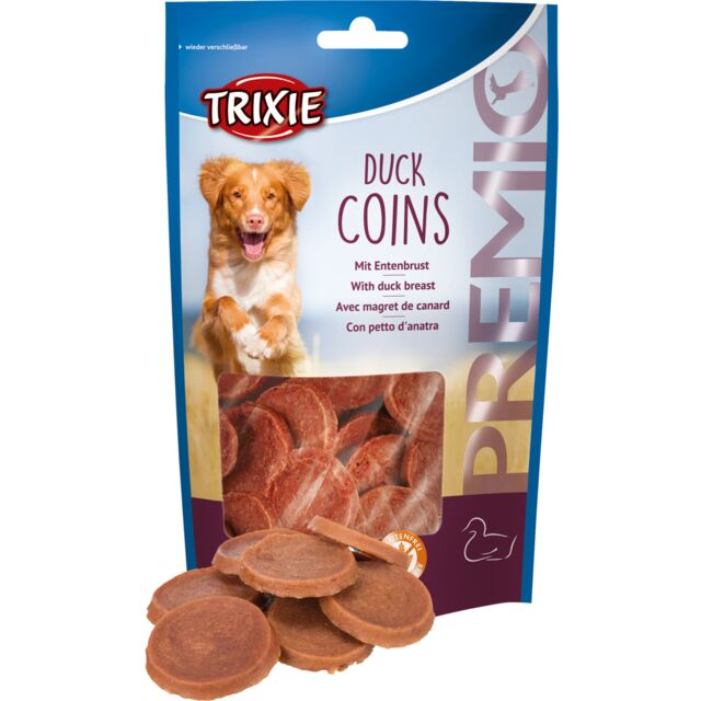 Trixie Premio Duck Coin Dog Treat 80g