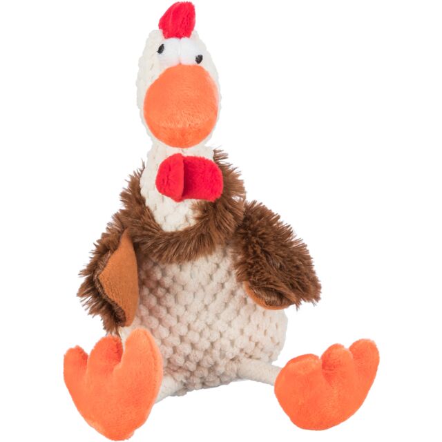 Trixie Rooster Plush & Squeak Toy For Dog 22cm