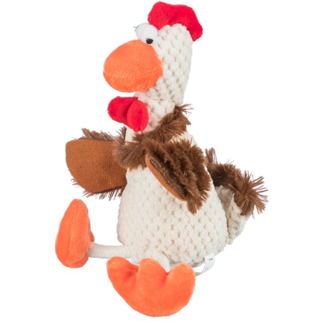 Trixie Rooster Plush & Squeak Toy For Dog 22cm