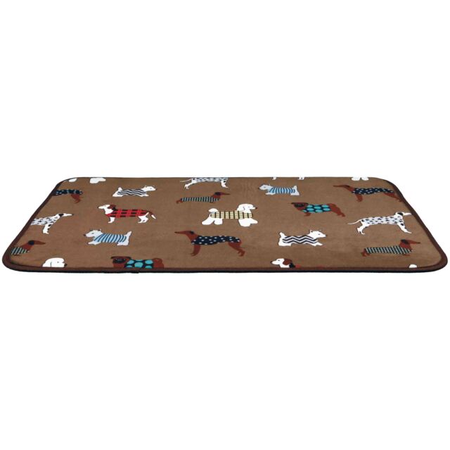 Trixie Fun Dogs Lying Mat Brown 90x68cm
