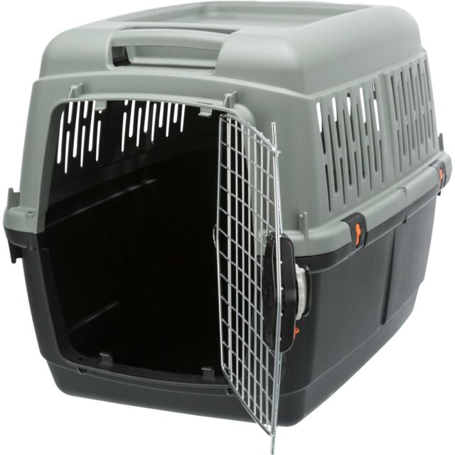 Trixie Be Eco Giona 4 Transport Box IATA Approved I S-M I 50x51x70cm I Anthracite Grey-Green I Holds Up To 18kg