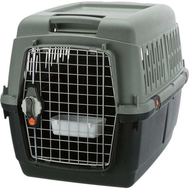 Trixie Be Eco Giona 4 Transport Box IATA Approved I S-M I 50x51x70cm I Anthracite Grey-Green I Holds Up To 18kg