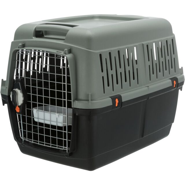 Trixie Be Eco Giona 4 Transport Box IATA Approved I S-M I 50x51x70cm I Anthracite Grey-Green I Holds Up To 18kg