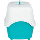 Trixie Vico Cat Litter Tray with Dome Turquoise-White 40x40x56cm