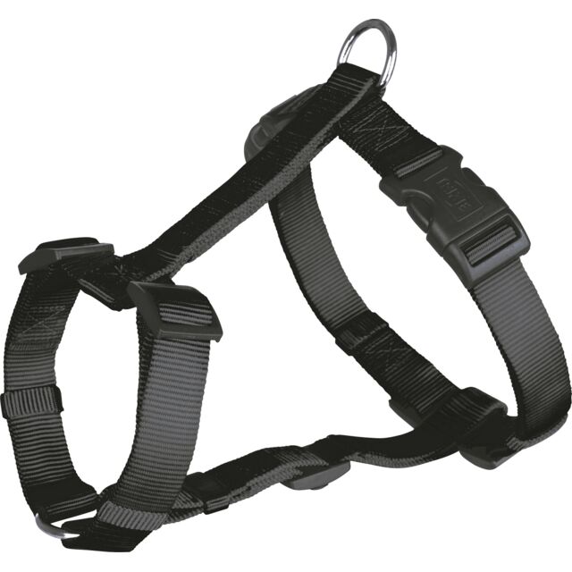 Trixie Classic H Harness Black S-M 40-65cm/15mm