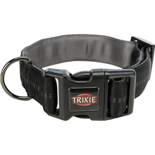 Trixie Softline Elegance Collar Extra Wide Black/Graphite