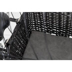 Trixie Bicycle Basket with Lattice For Rack Willow/Metal 35x49x55cm Black