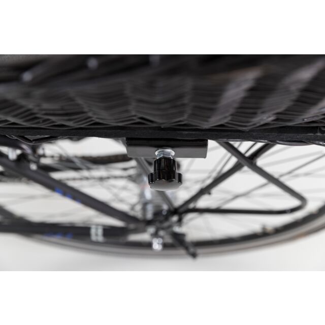 Trixie Bicycle Basket with Lattice For Rack Willow/Metal 35x49x55cm Black
