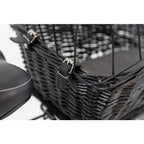 Trixie Bicycle Basket with Lattice For Rack Willow/Metal 35x49x55cm Black