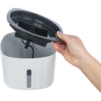 Trixie Drinking Fountain Flower White/Grey For Dog & Cats 2L 18.5x13x18.5cm