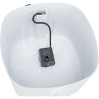 Trixie Drinking Fountain Flower White/Grey For Dog & Cats 2L 18.5x13x18.5cm