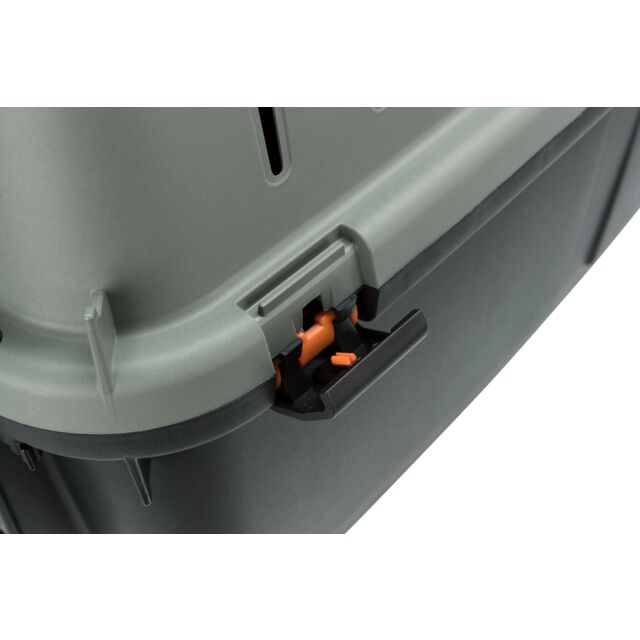 Trixie Be Eco Giona 4 (28”) Transport Box Carrier IATA Approved I S-M I 50x51x70cm I Anthracite Grey-Green I Holds Up To 18kg