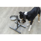 Trixie Dog Bar Metal/Stainless Steel Height Adjustable Elevated Bowl l 50cm/24cm l 2x2.8L