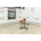 Trixie Dog Bar Metal/Stainless Steel Height Adjustable Elevated Bowl l 50cm/24cm l 2x2.8L