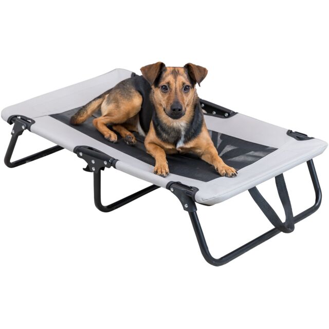 Trixie Dog Lounger I 79x19x50cm I Grey-Black I Holds Up To 15kg