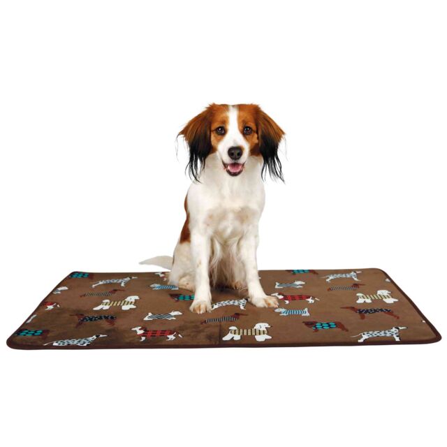 Trixie Fun Dogs Lying Mat Brown 90x68cm