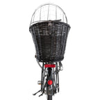Trixie Bicycle Basket with Lattice For Rack Willow/Metal 35x49x55cm Black