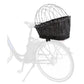 Trixie Bicycle Basket with Lattice For Rack Willow/Metal 35x49x55cm Black