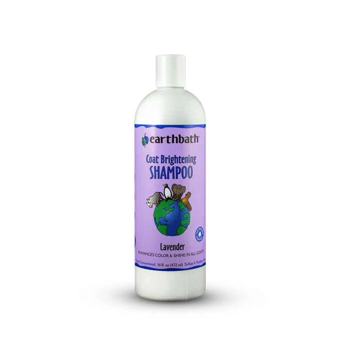 Earthbath Coat bright Shampoo Lavender Enhance Color and Shine in all Coat 472ml