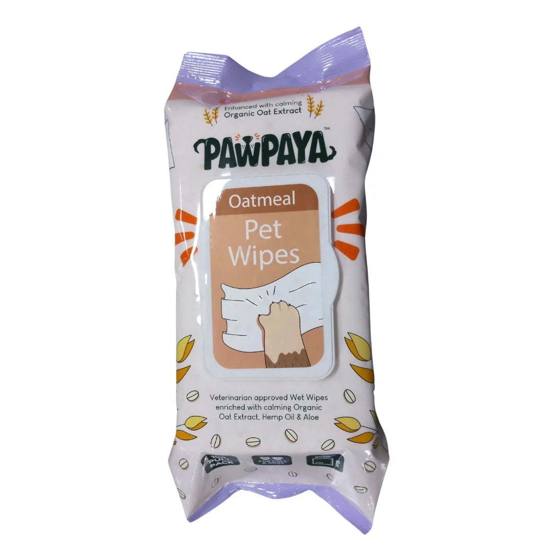 Pawpaya Oatmeal Pet Wipes 100 Pull Pack