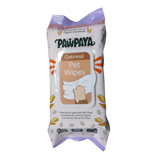 Pawpaya Oatmeal Pet Wipes 100 Pull Pack